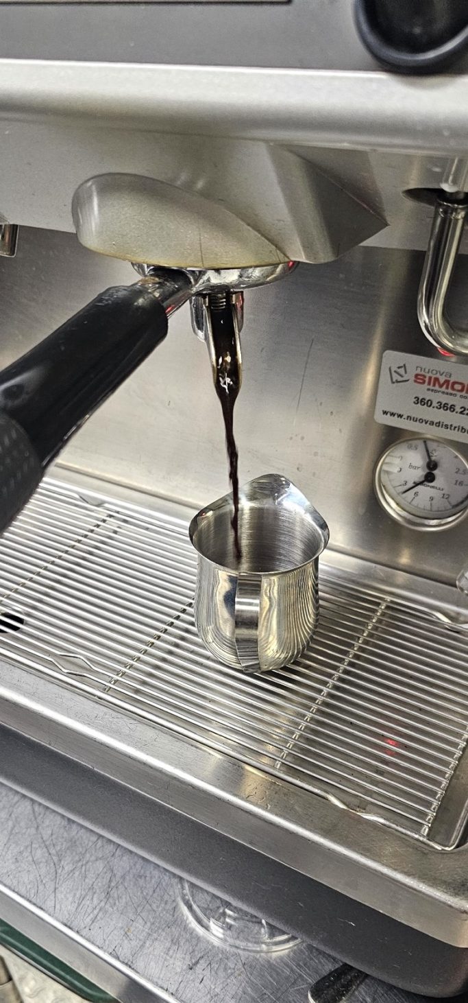 Fresh brewed Espresso from our state-of-the-art espresso machine.